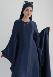 (Real Image)2024 Styles Women Muslim Tassel Long Sleeve Shiny Maxi Dress with Headscarf