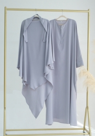(Real Image)2024 Styles Women Muslim Tassel Long Sleeve Solid Color Batwing Sleeve Long Robe