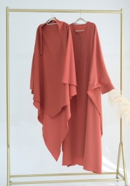 (Real Image)2024 Styles Women Muslim Tassel Long Sleeve Solid Color Batwing Sleeve Long Robe