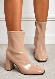 (Real Image)2024 Styles Women Pointed Toe High Heels with Side Zipper Stone-Textured Boots