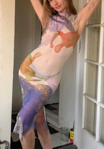 2021 Styles Women Fashion INS Styles Fashion Maxi Dress