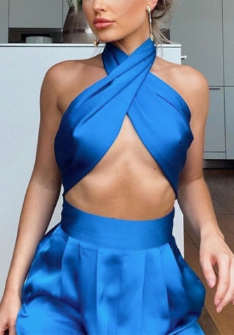 2021 Styles Women Fashion INS Styles Fashion Bandage Two Piece Suit