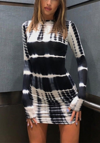 2021 Styles Women Fashion INS Styles Fashion Long Sleeve Mini Dress