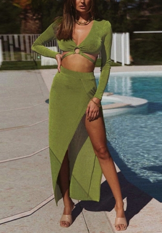 2021 Styles Women Fashion INS Styles Fashion Long Sleeve Maxi Dress