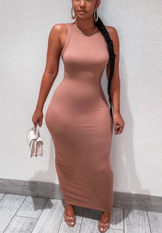 2021 Styles Women Fashion INS Styles Fashion Sleeveless Maxi Dress