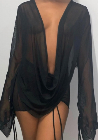 2021 Styles Women Fashion INS Styles Fashion Long Sleeve Mini Dress