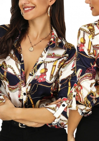 2021 Styles Women Fashion INS Styles Fashion Print Shirt Dress