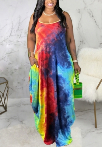 2021 Styles Women Fashion INS Styles Fashion Print Maxi Dress