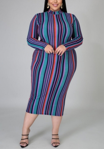 2021 Styles Women Fashion INS Styles Fashion Print Plus Size Maxi Dress