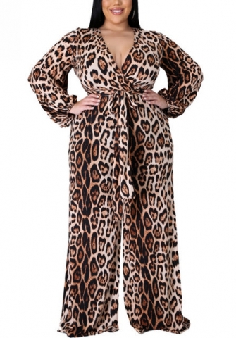 2021 Styles Women Fashion INS Styles Fashion Print Plus Size Jumpsuit