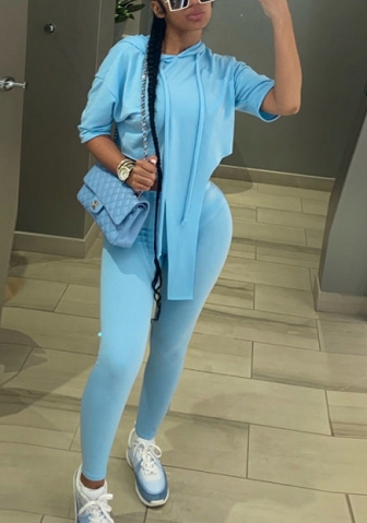 2021 Styles Women Fashion INS Styles Fashion Solid Color Two Piece Set