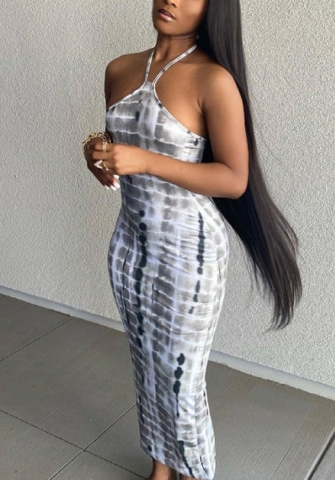 2021 Styles Women Fashion INS Styles Fashion Print Maxi Dress