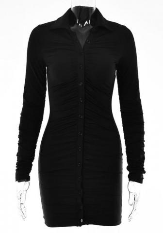 2021 Styles Women Fashion INS Styles Fashion Ruffle Long Sleeve Mini Dress