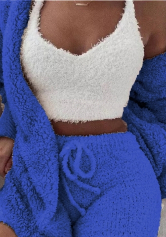 Women Fashion Solid Color Casual Tracksuit Suit 3 Piece Suit