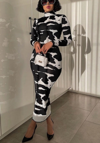 2021 Styles Women Fashion INS Styles Fashion Long Sleeve Maxi Dress
