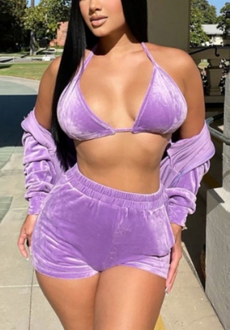 2021 Styles Women Fashion INS Styles Fashion Summer Short 3 Pieces Set