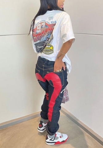 (Only Long Pants)2021 Styles Women Fashion INS Styles Fashion Autumn Jeans Long Pants