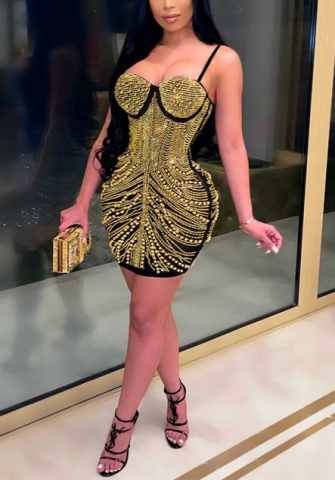 2021 Styles Women Fashion INS Styles Fashion Autumn Sequins Dress