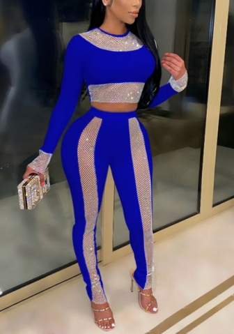 2021 Styles Women Fashion INS Styles Fashion Autumn Sequins Two Piece Set