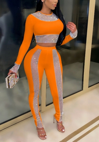 2021 Styles Women Fashion INS Styles Fashion Autumn Sequins Two Piece Set