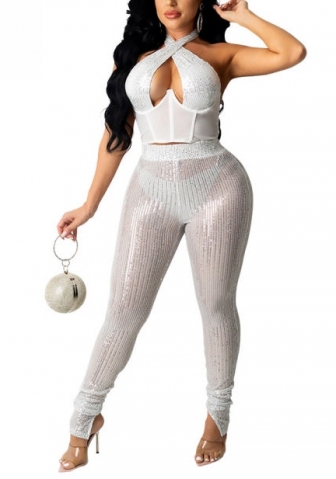 2021 Styles Women Fashion INS Styles Fashion Autumn Sequins Two Piece Set