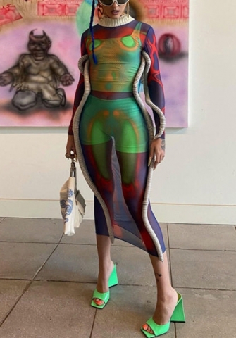 2021 Styles Women Fashion INS Styles Fashion Autumn Long Sleeve Midi Dress