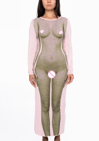 (Pre-Szle)2021 Styles Women Fashion INS Styles Fashion Autumn Maxi Dress