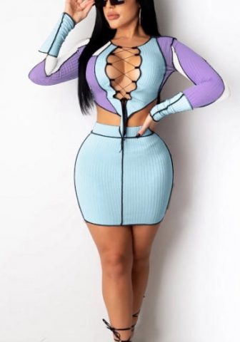 (Pre-Szle)2021 Styles Women Fashion INS Styles Fashion Autumn Two Piece Dress