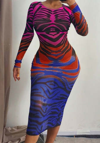 (Pre-Szle)2021 Styles Women Fashion INS Styles Fashion Autumn Long Sleeve Maxi Dress