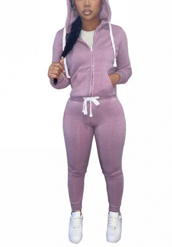 (Pre-Szle)2021 Styles Women Fashion INS Styles Fashion Autumn Hoodie Two Piece Set