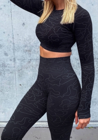 (Top Quality)2021 Styles Women Fashion INS Styles Fashion Autumn Summer Yoga Tracksuit Suit