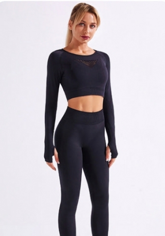 (Top Quality)2021 Styles Women Fashion INS Styles Fashion Autumn Summer Yoga Tracksuit Suit