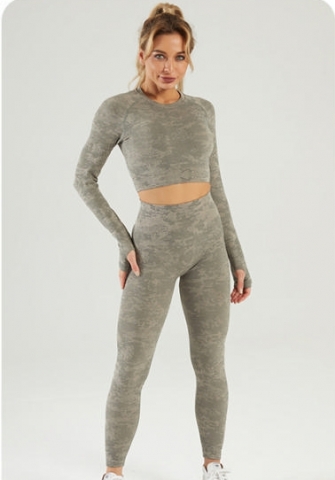 (Top Quality)2021 Styles Women Fashion INS Styles Fashion Autumn Summer Yoga Tracksuit Suit