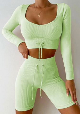 (Top Quality)2021 Styles Women Fashion INS Styles Fashion Autumn Summer Yoga Tracksuit Suit