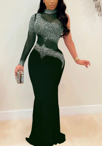 2021 Styles Women Fashion INS Styles Fashion Autumn Sequins Maxi Dress