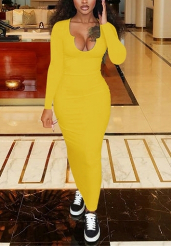 2021 Styles Women Fashion INS Styles Fashion Autumn Maxi Dress