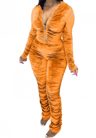 2021 Styles Women Fashion INS Styles Fashion Autumn Ruffle Two Pieces Set