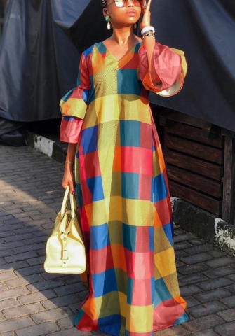 2021 Styles Women Fashion INS Styles Fashion Autumn Long Sleeve Maxi Dress