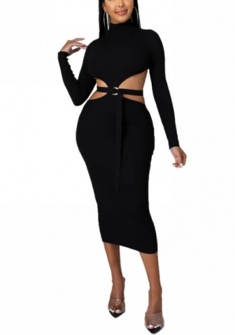 2021 Styles Women Fashion INS Styles Fashion Autumn Long Sleeve Midi Dress