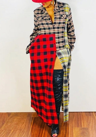 2021 Styles Women Fashion INS Styles Fashion Autumn Long Sleeve OL Maxi Dress