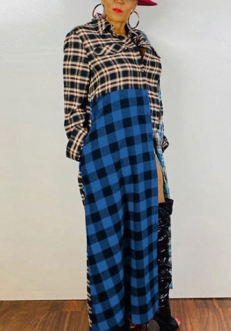 2021 Styles Women Fashion INS Styles Fashion Autumn Long Sleeve OL Maxi Dress