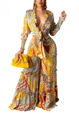 2021 Styles Women Fashion INS Styles Fashion Autumn Long Sleeve Vintage Two Piece Set