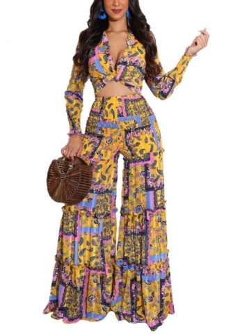 2021 Styles Women Fashion INS Styles Fashion Autumn Long Sleeve Vintage Two Piece Set