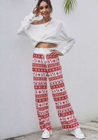 (Only Long Pants)(Real Image)2021 Styles Women Fashion INS Styles Fashion Christmas Long Pants