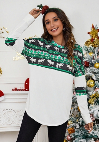 (Plus Size)(Real Image)2021 Styles Women Fashion INS Styles Fashion Christmas Tops