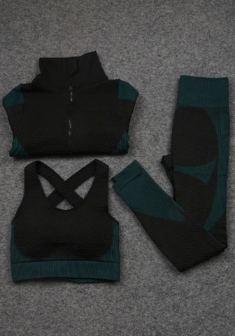 (Real Image)2021 Styles Women Fashion Fall & Winter INS Styles Fashion Three Pieces Set Yoga Tracksuit Suit