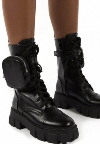 (Real Image)(Blalck)2021 Styles Women Fashion Fall & Winter INS Styles Shoes Martin Boots