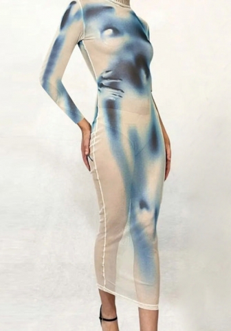 (Real Image)2021 Styles Women Fashion Fall & Winter INS Styles Maxi Dress