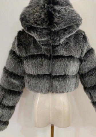 (Real Image)2021 Styles Women Fashion Fall & Winter INS Styles Sliver Fur Coats