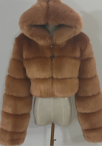 (Real Image)2021 Styles Women Fashion Fall & Winter INS Styles Brown Fur Coats